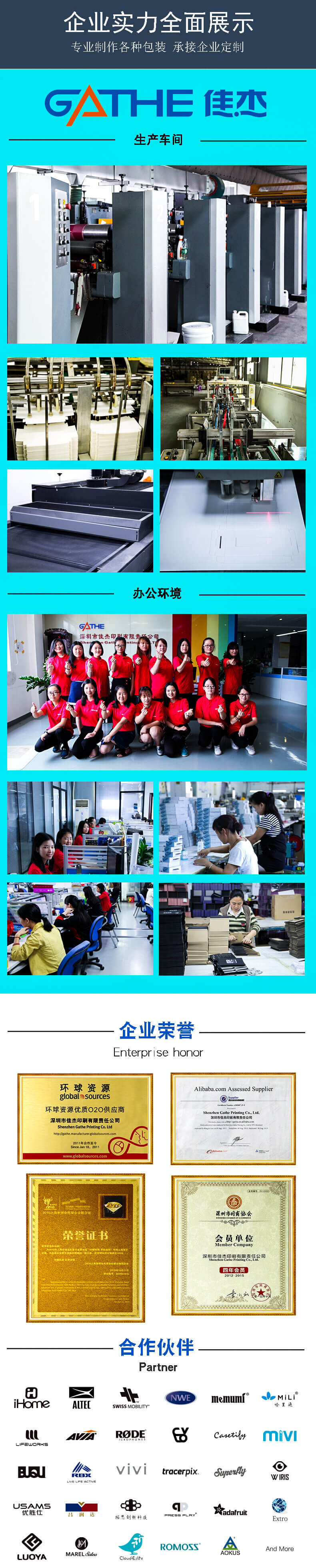 彩盒包裝廠家展示