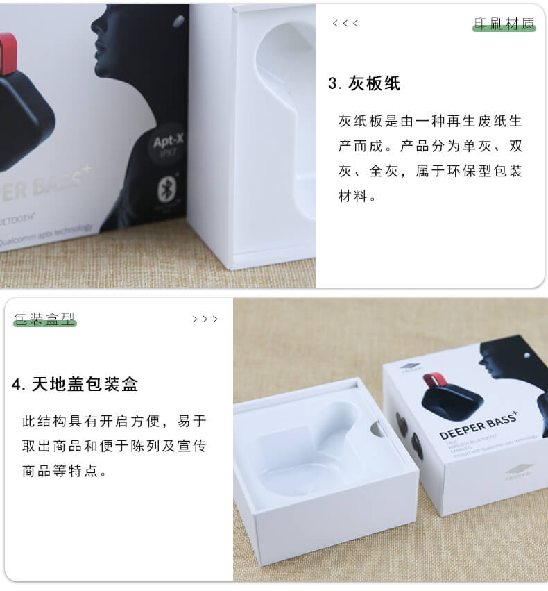 藍牙耳機包裝盒細節實拍