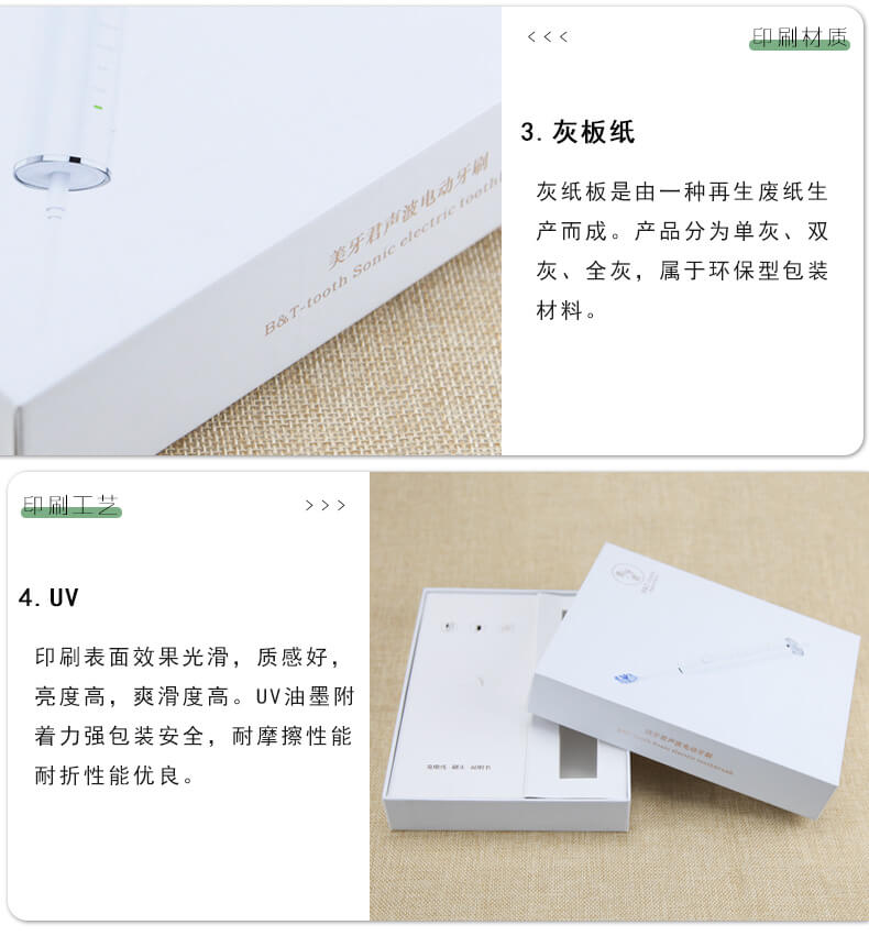 電動牙刷包裝盒工藝展示