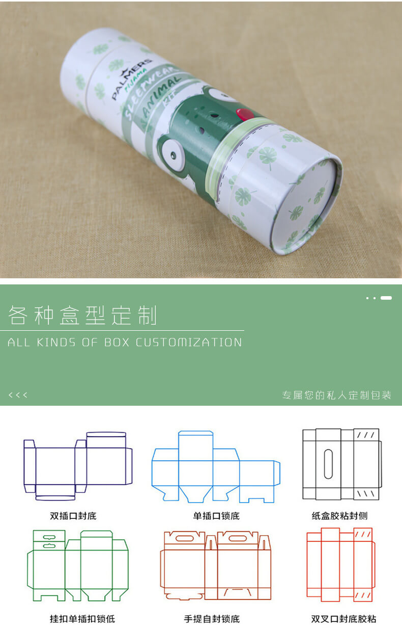 圓筒禮盒刀線圖
