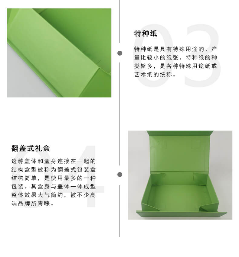 折疊包裝禮盒材質展示