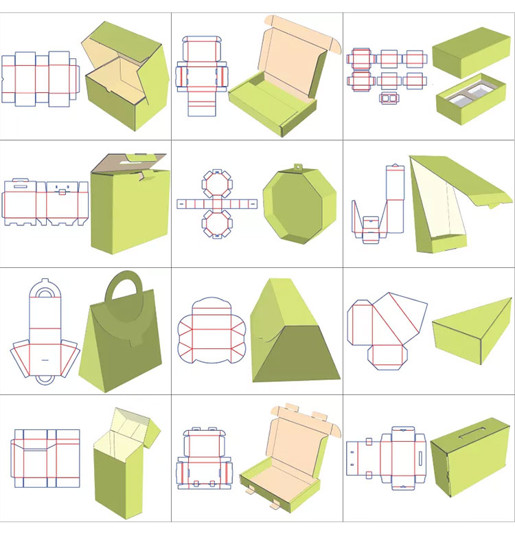 折疊禮品盒盒型展示